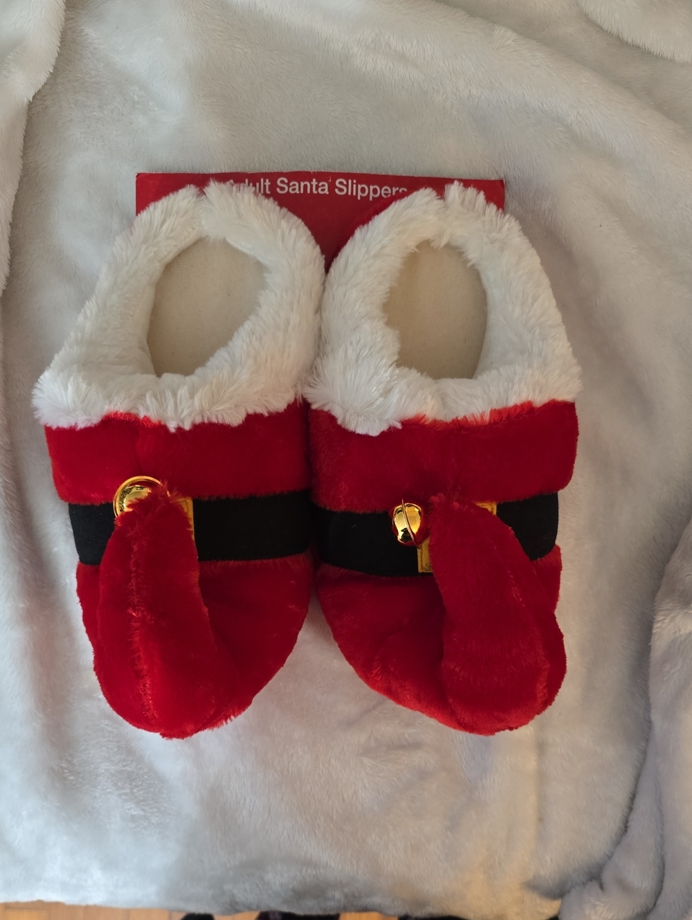 Adult Santa Slippers Size M